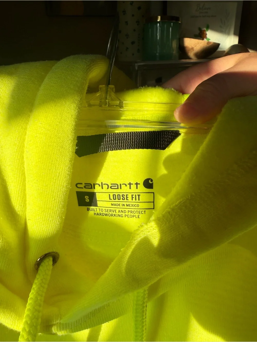 Carhartt Neon Yellow Crewneck Hoodie